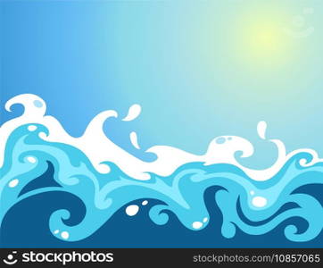 Waves vector image