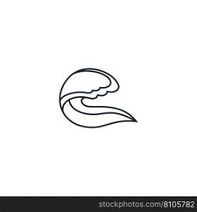 Waves water creative icon from ecology icons Vector Image