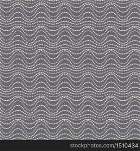 Wavy lines rice seeds tribal style seamless pattern for background, fabric, textile, wrap, surface, web and print design.