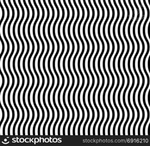 Wavy Lines Seamless Vector Abstract Background. Geometric Design. Interlacing Rounded Stripes Stylish Design.. Wavy Lines Seamless Vector Abstract Background. Black And White Wavy Lines Abstract