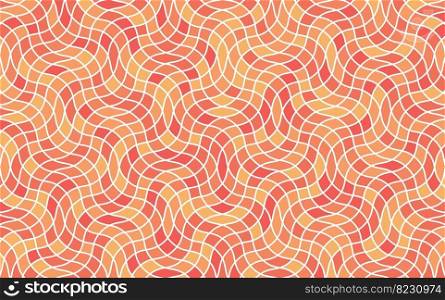 Wavy Mosaic Geometric Pattern.Beautiful mosaic design.Perfect for gift paper, web page background, greeting cards. Vector Illustration.