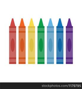 Wax colorful crayons isolated on white background. Wax colorful crayons isolated on white