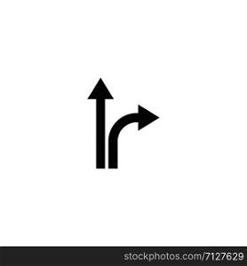 Way direction sign vector icon illustration design