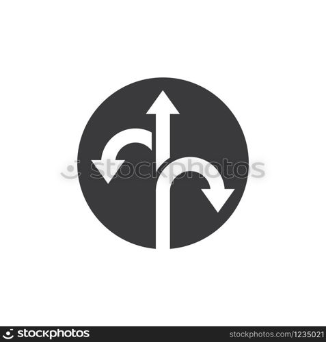 Way vector icon illustration design template