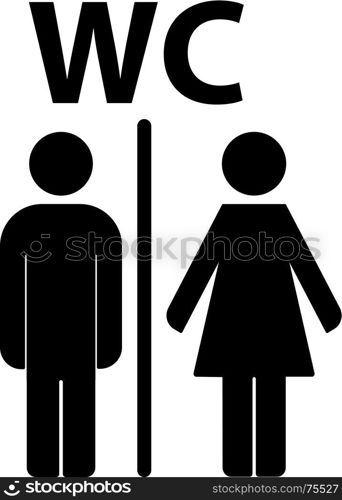 WC toilet icon vector. Toilet icon great for any use. Vector EPS10.