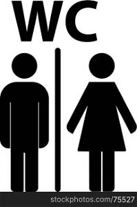 WC toilet icon vector. Toilet icon great for any use. Vector EPS10.