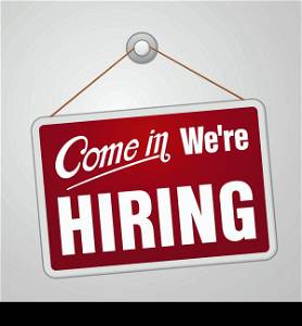 We are Hiring Sign