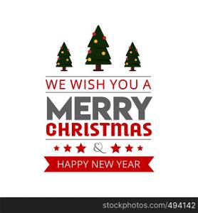 We Wish you a Merry Christmas background. Vector EPS10 Abstract Template background