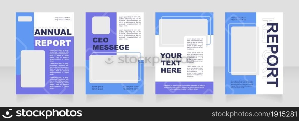Wealth management blank brochure layout design. Manufacture info. Vertical poster template set with empty copy space for text. Premade corporate reports collection. Editable flyer paper pages. Wealth management blank brochure layout design