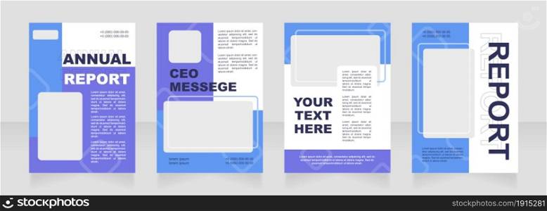 Wealth management blank brochure layout design. Manufacture info. Vertical poster template set with empty copy space for text. Premade corporate reports collection. Editable flyer paper pages. Wealth management blank brochure layout design