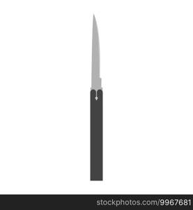 Weapon military knife vector illustration crime blade. Isolated military dagger sharp steel symbol. Black weapon knife army handle tool silhouette murder. Combat hunter protection battle sword