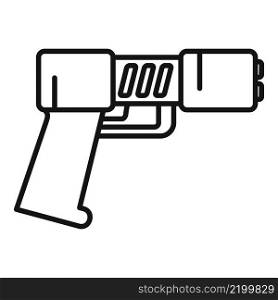 Weapon taser icon outline vector. Police gun. Stun tazer. Weapon taser icon outline vector. Police gun