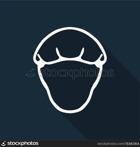 Wear Hairness symbol On black Background,Vector illustration