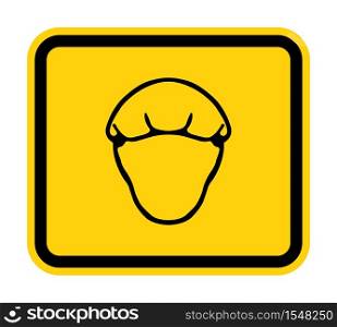 Wear Hairness Symbol Sign Isolate on White Background,Vector Illustration