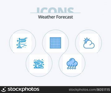 Weather Blue Icon Pack 5 Icon Design. . weather. windy. sun. haze