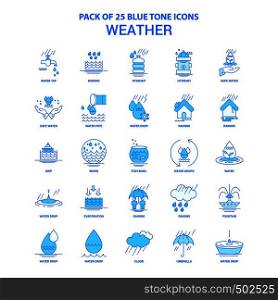 Weather Blue Tone Icon Pack - 25 Icon Sets