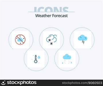 Weather Flat Icon Pack 5 Icon Design. . weather. sky. lightning. weather