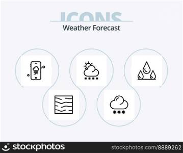 Weather Line Icon Pack 5 Icon Design. . water. weather. sea. climate