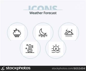 Weather Line Icon Pack 5 Icon Design. . weather. weather. rain. cloud