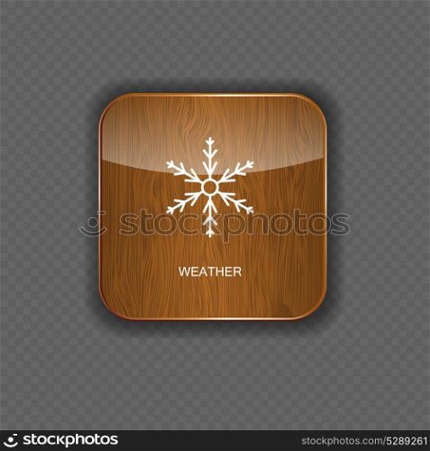 Weather wood application icons