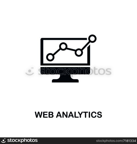 Web Analytics icon. Premium style design from advertising collection. UX and UI. Pixel perfect web analytics icon for web design, apps, software, printing usage.. Web Analytics icon. Premium style design from advertising icon collection. UI and UX. Pixel perfect Web Analytics icon for web design, apps, software, print usage.