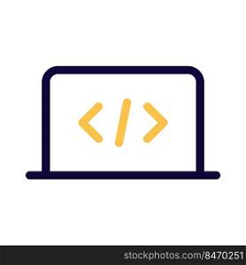 Web and application programming on a laptop system