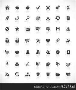 Web and office icons. Set of 49 high quality web and office icons