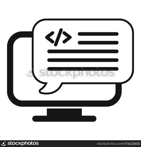 Web api code icon simple vector. Internet server. Digital web integration. Web api code icon simple vector. Internet server