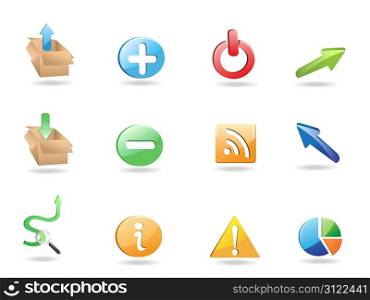 Web Application 3D Icon Set for design