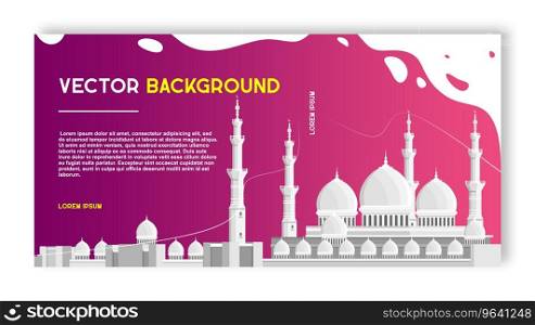 Web banner abstract design template Royalty Free Vector