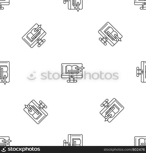 Web book transfer pattern seamless vector repeat geometric for any web design. Web book transfer pattern seamless vector