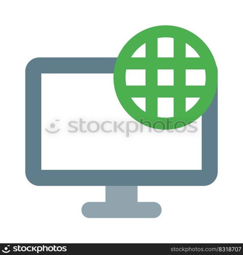 Web browser displayed on computer monitor screen.