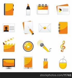 web business &amp; office icons, signs, vector illustrations