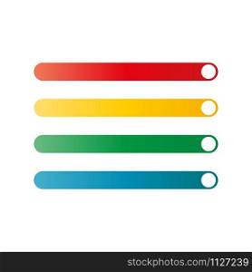 Web buttons flat design vector on white background. Web buttons flat design vector