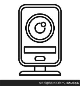Web camera icon outline vector. Video camcorder. Digital movie. Web camera icon outline vector. Video camcorder