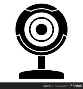 Web camera icon. Simple illustration of web camera vector icon for web design isolated on white background. Web camera icon, simple style
