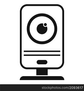 Web camera icon simple vector. Video camcorder. Digital movie. Web camera icon simple vector. Video camcorder