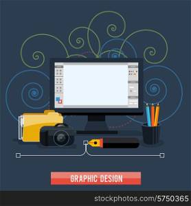 Web design concept with icons