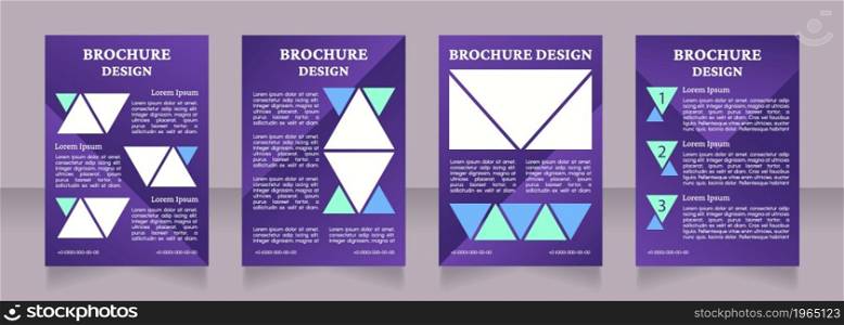 Web design ideas and trends blank brochure layout design. Vertical poster template set with empty copy space for text. Premade corporate reports collection. Editable flyer paper pages. Web design ideas and trends blank brochure layout design