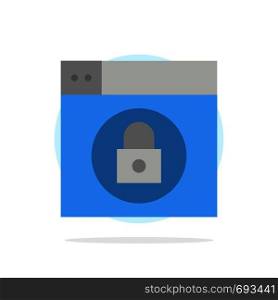 Web, Design, Lock Abstract Circle Background Flat color Icon