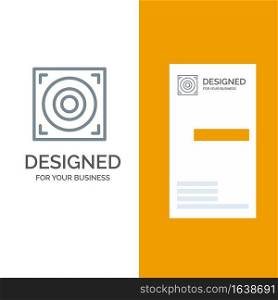 Web, Design, Speaker Grey Logo Design and Business Card Template