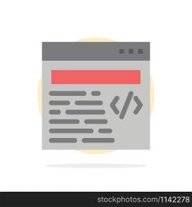 Web, Design, Text Abstract Circle Background Flat color Icon