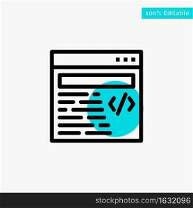 Web, Design, Text turquoise highlight circle point Vector icon