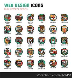 Web Design , Thin Line and Pixel Perfect Icons