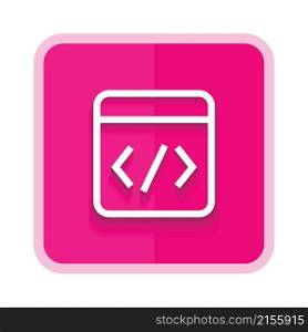 web development line icon