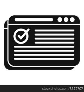 Web expertise icon simple vector. Business expert. Work trust. Web expertise icon simple vector. Business expert