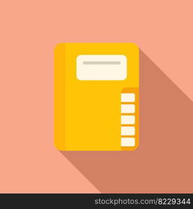 Web folder icon flat vector. Computer interface. App download. Web folder icon flat vector. Computer interface