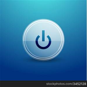 Web glass power button