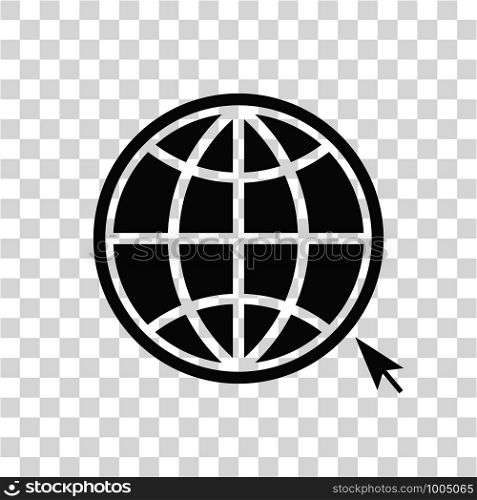 Web globe icon sign. Vector eps10 illustration