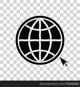 Web globe icon sign. Vector eps10 illustration